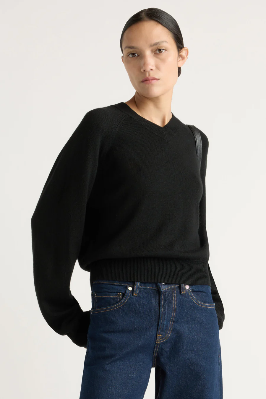 Gabby Wool-Blend V-Neck Sweater