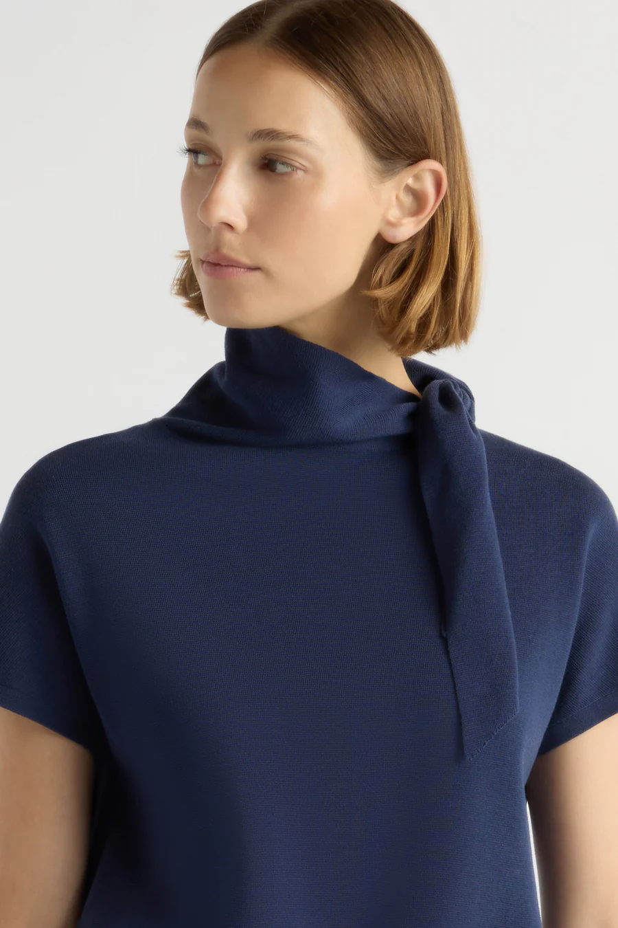 Lorinda Scarf-Neck Sweater Top thumbnail 2